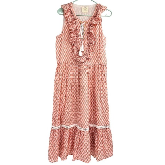 Kate Spade size Large Arrow Stripe Lace Front Sleeveless Dress - Picture 3 of 14